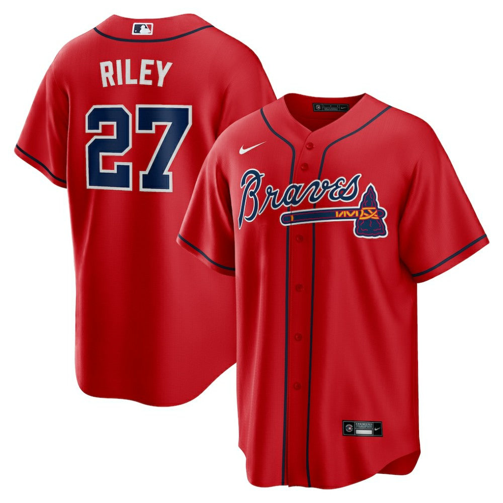 Austin Riley Atlanta Braves Alternate 2 Replica Jersey Red