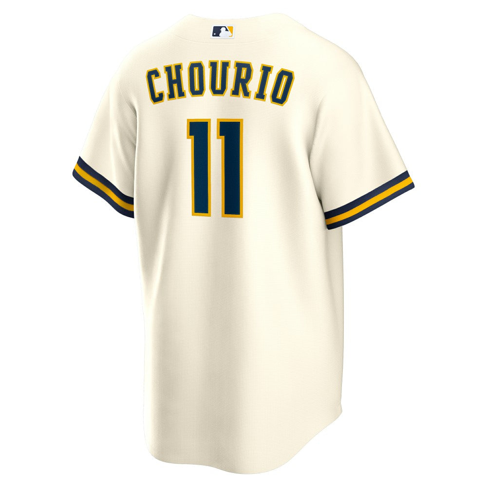 Jackson Chourio Milwaukee Brewers Home Replica Jersey Cream