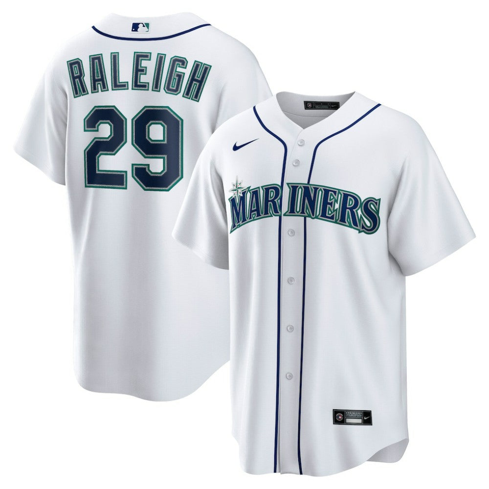 Cal Raleigh Seattle Mariners Home Replica Player Jersey White
