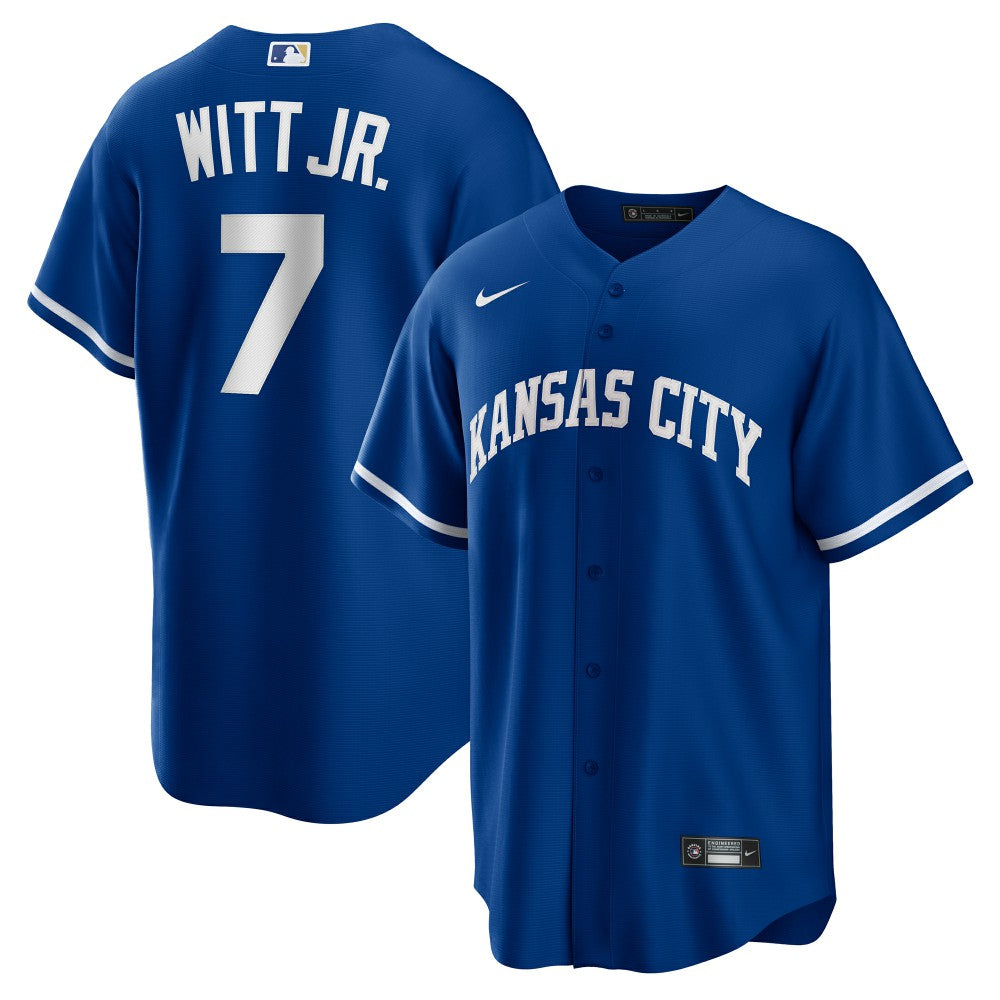 Bobby Witt Jr. Kansas City Royals Alternate 2 Replica Jersey Rush Blue