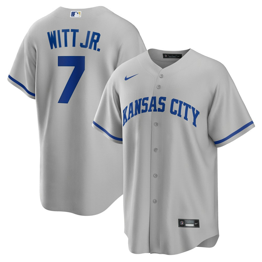 Bobby Witt Jr. Kansas City Royals Road Replica Jersey Gray