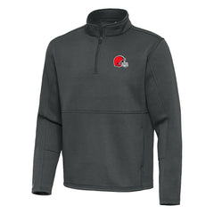 Cleveland Browns Antigua Twist Quarter-Zip Pullover Jacket - Pewter for sale