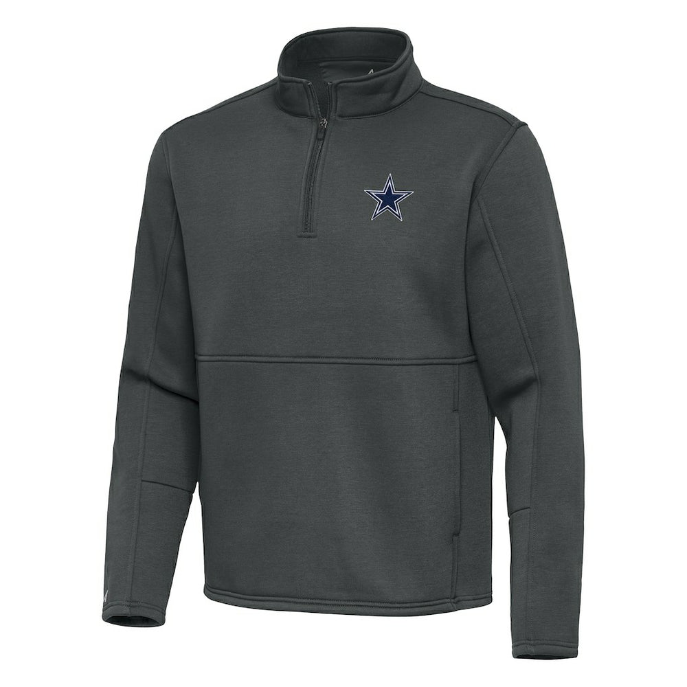 Dallas Cowboys Antigua Twist Quarter-Zip Pullover Jacket - Pewter cheap