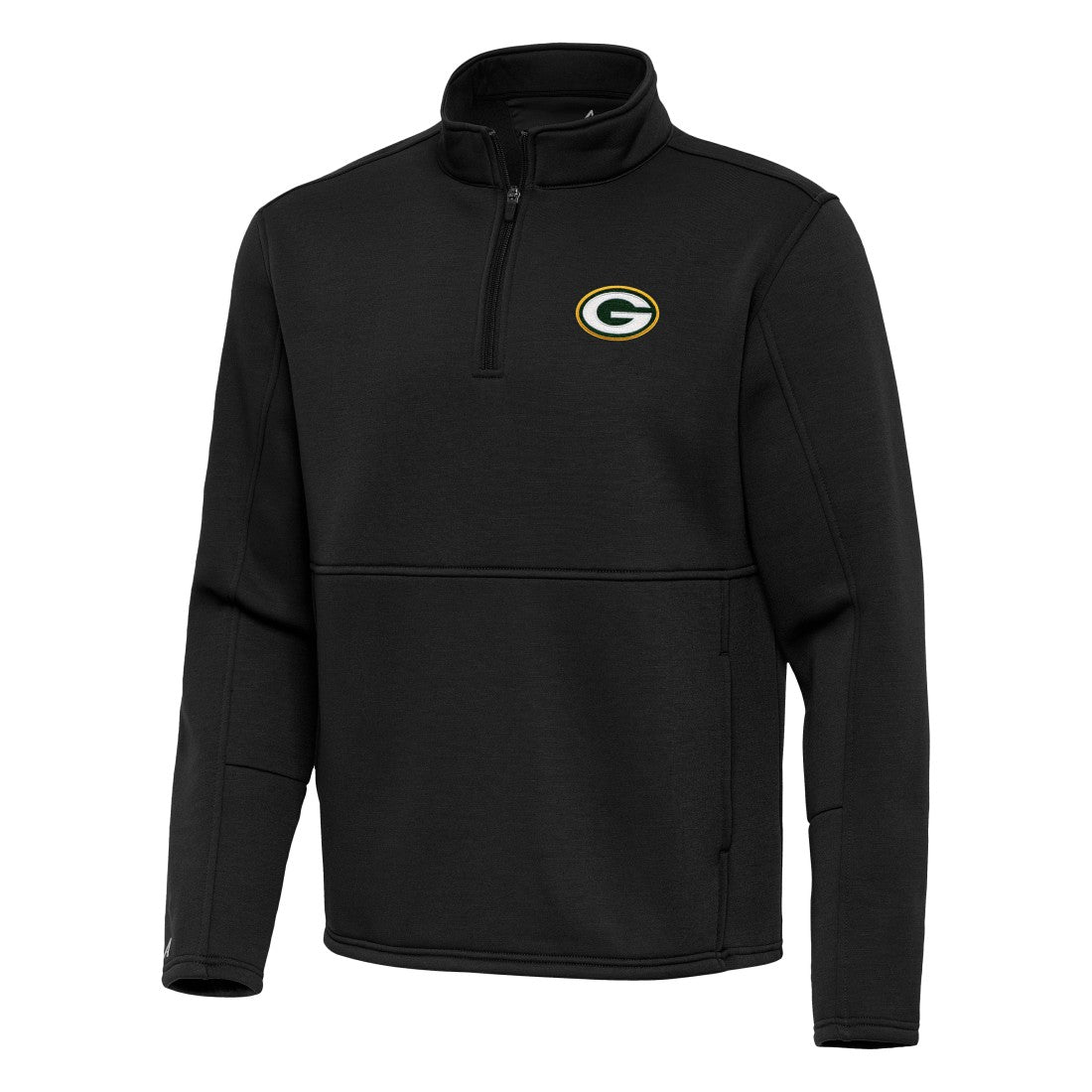 Green Bay Packers Antigua Twist Quarter-Zip Pullover Jacket - Black online