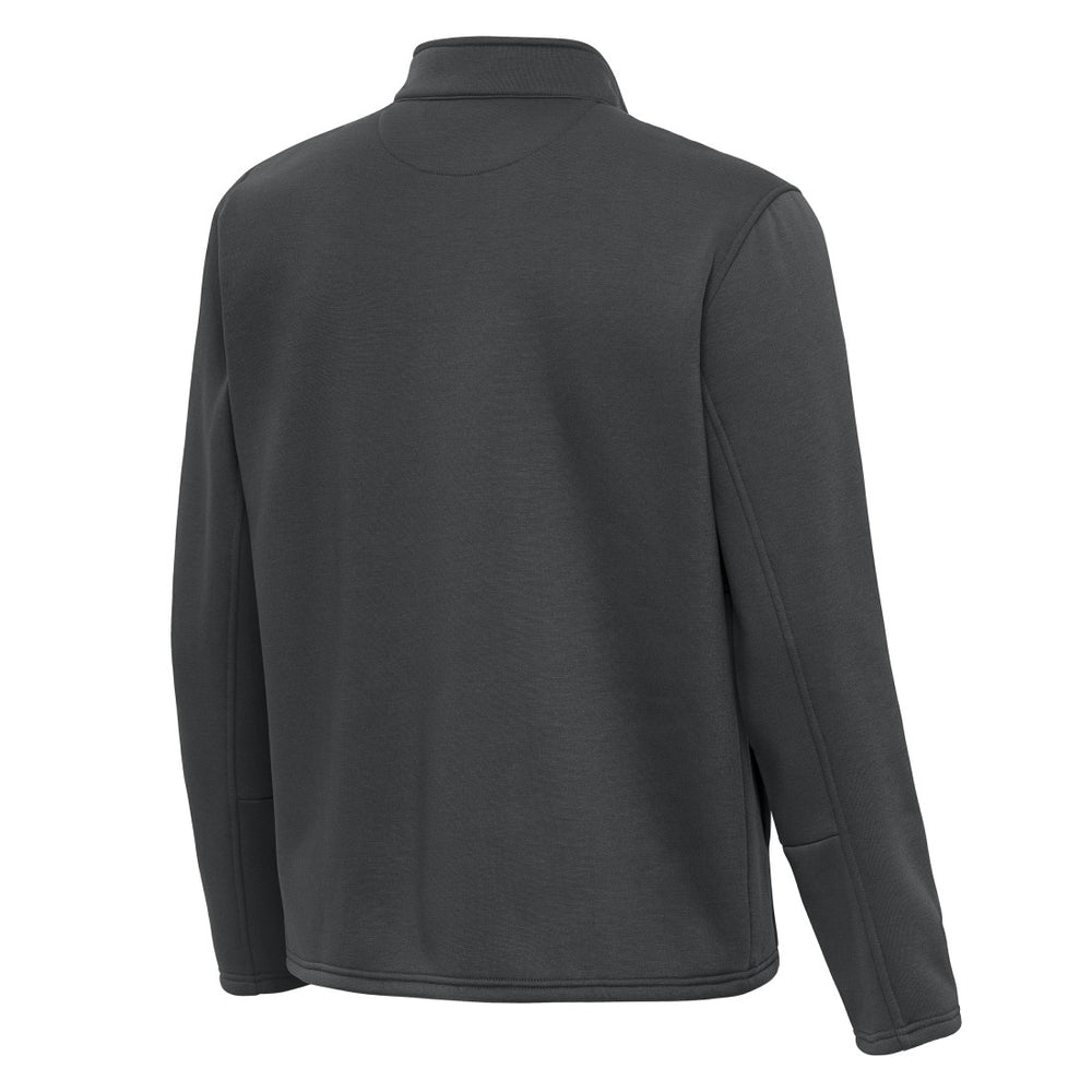 Green Bay Packers Antigua Twist Quarter-Zip Pullover Jacket - Pewter on sale