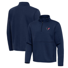 Houston Texans Antigua Twist Quarter-Zip Pullover Jacket - Navy for sale