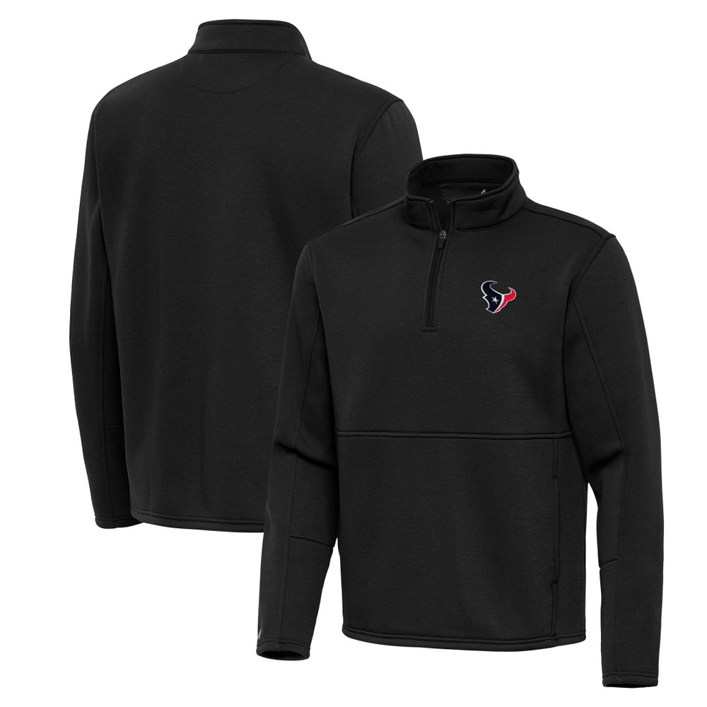 Houston Texans Antigua Twist Quarter-Zip Pullover Jacket - Black cheap