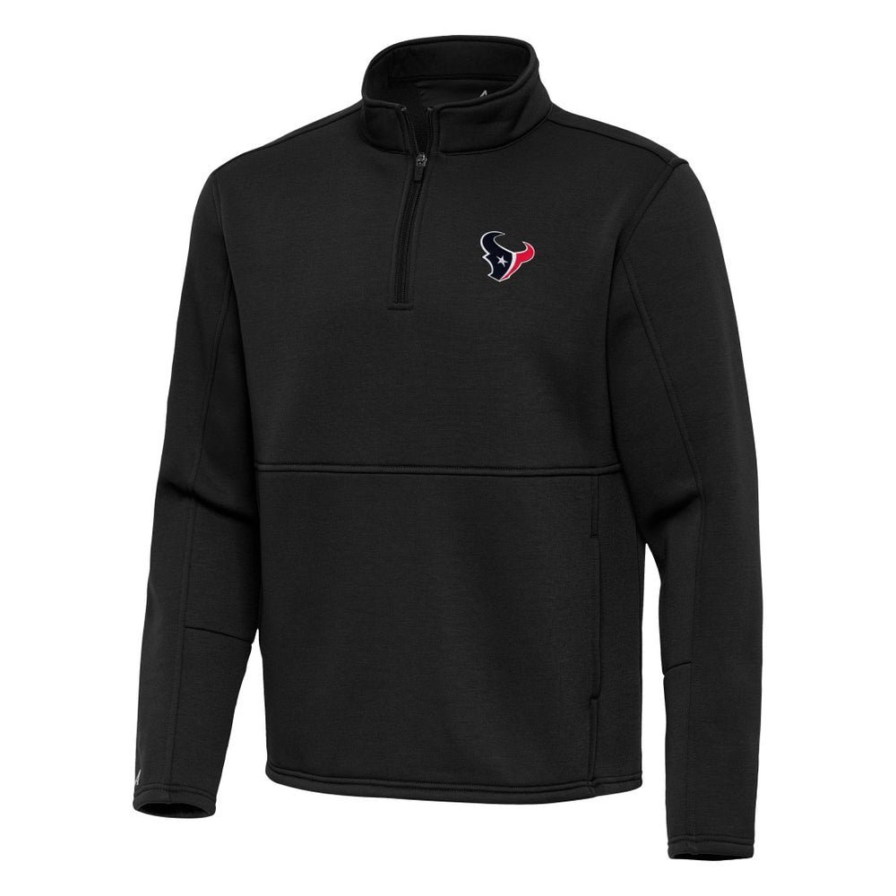 Houston Texans Antigua Twist Quarter-Zip Pullover Jacket - Black cheap