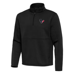 Houston Texans Antigua Twist Quarter-Zip Pullover Jacket - Black cheap