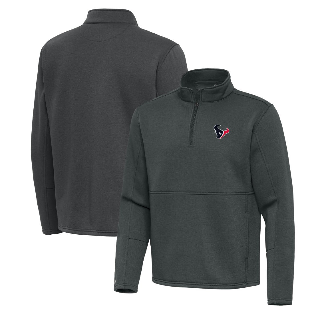 Houston Texans Antigua Twist Quarter-Zip Pullover Jacket - Pewter outlet