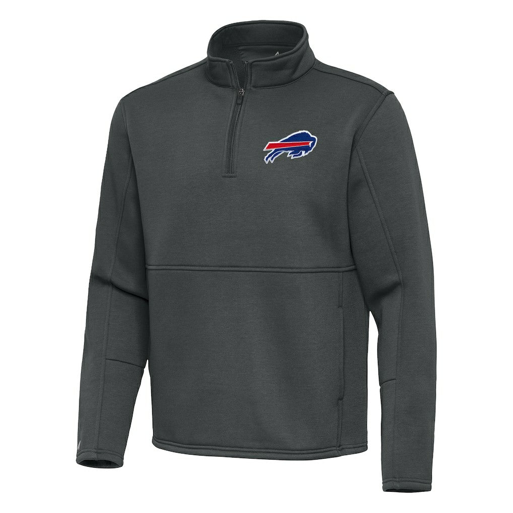 Buffalo Bills Antigua Twist Quarter-Zip Pullover Jacket - Pewter cheap