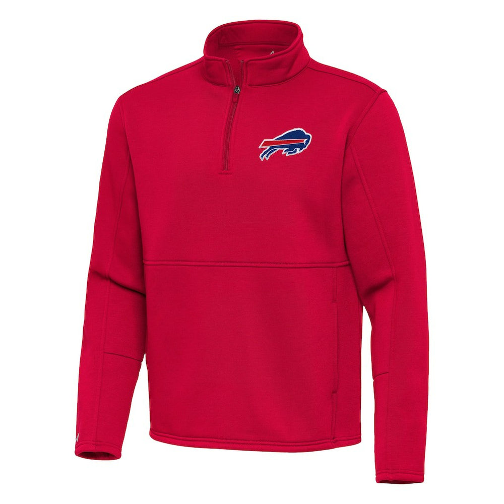 Buffalo Bills Antigua Twist Quarter-Zip Pullover Jacket - Red for sale
