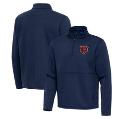Chicago Bears Antigua Twist Quarter-Zip Pullover Jacket - Navy sale
