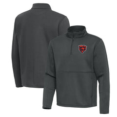 Chicago Bears Antigua Twist Quarter-Zip Pullover Jacket - Pewter for sale