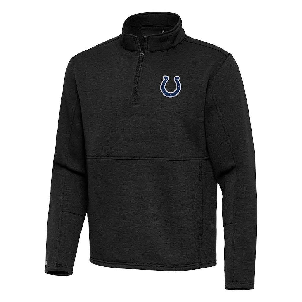 Indianapolis Colts Antigua Twist Quarter-Zip Pullover Jacket - Black outlet