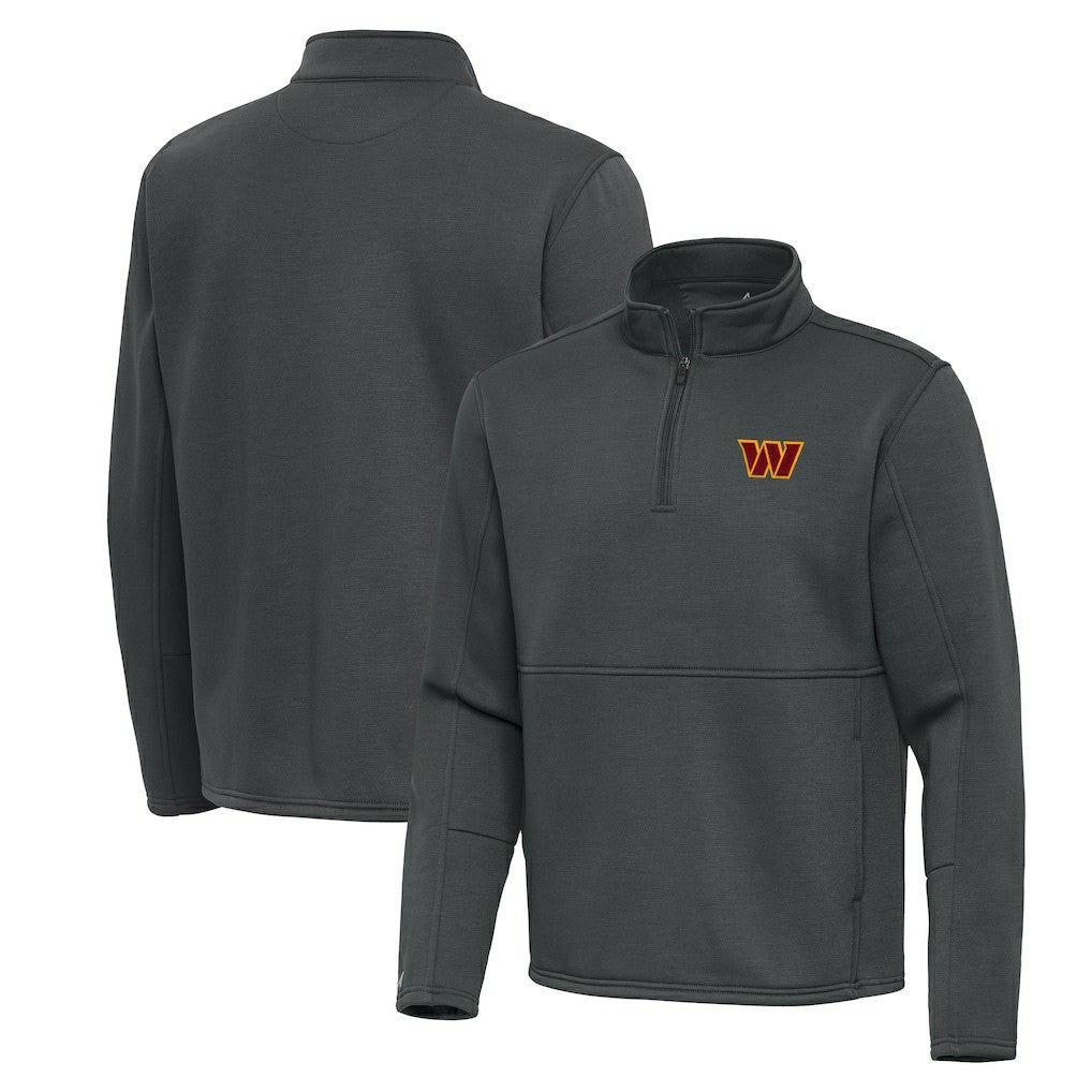 Washington Commanders Antigua Twist Quarter-Zip Pullover Jacket - Pewter cheap