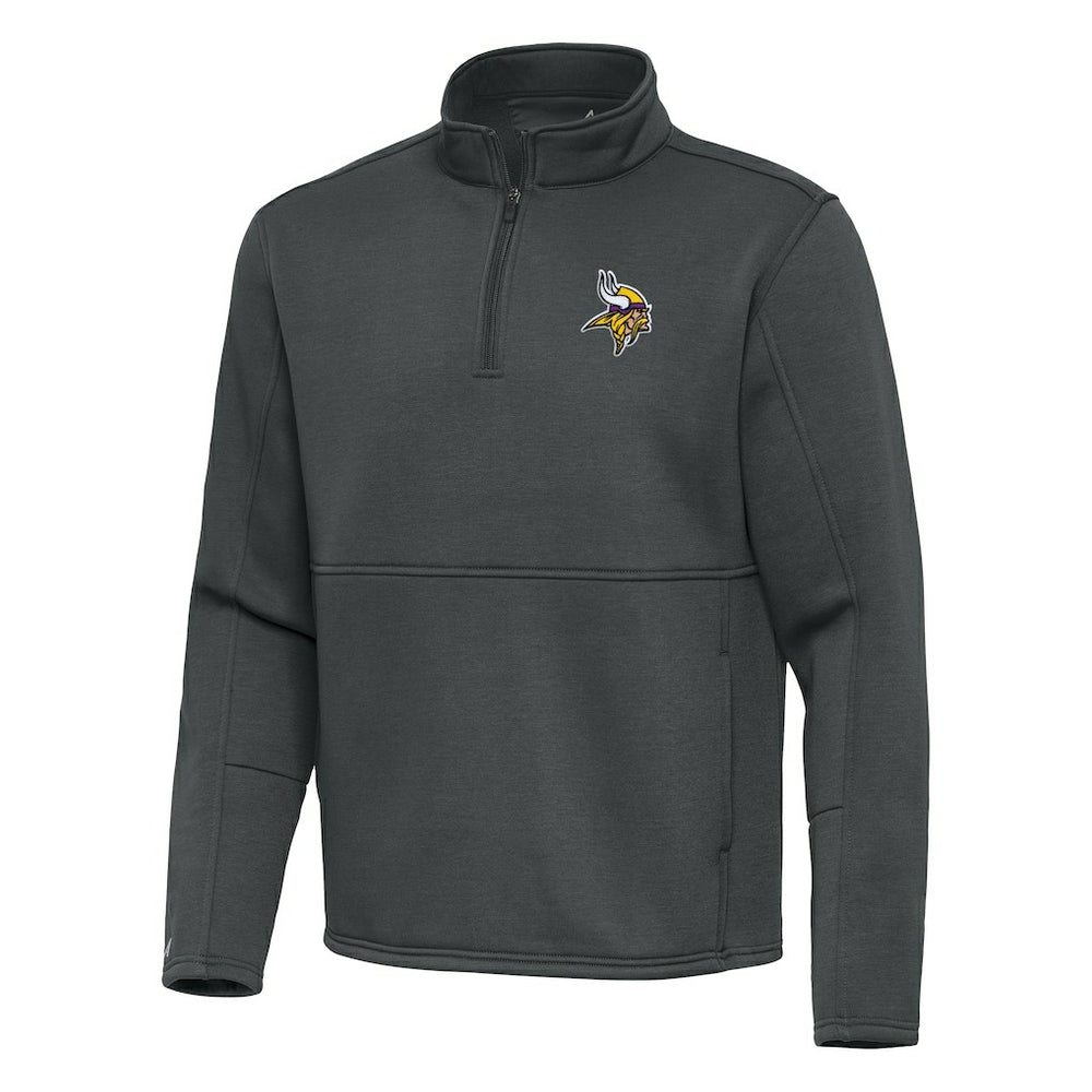 Minnesota Vikings Antigua Twist Quarter-Zip Pullover Jacket - Pewter discount