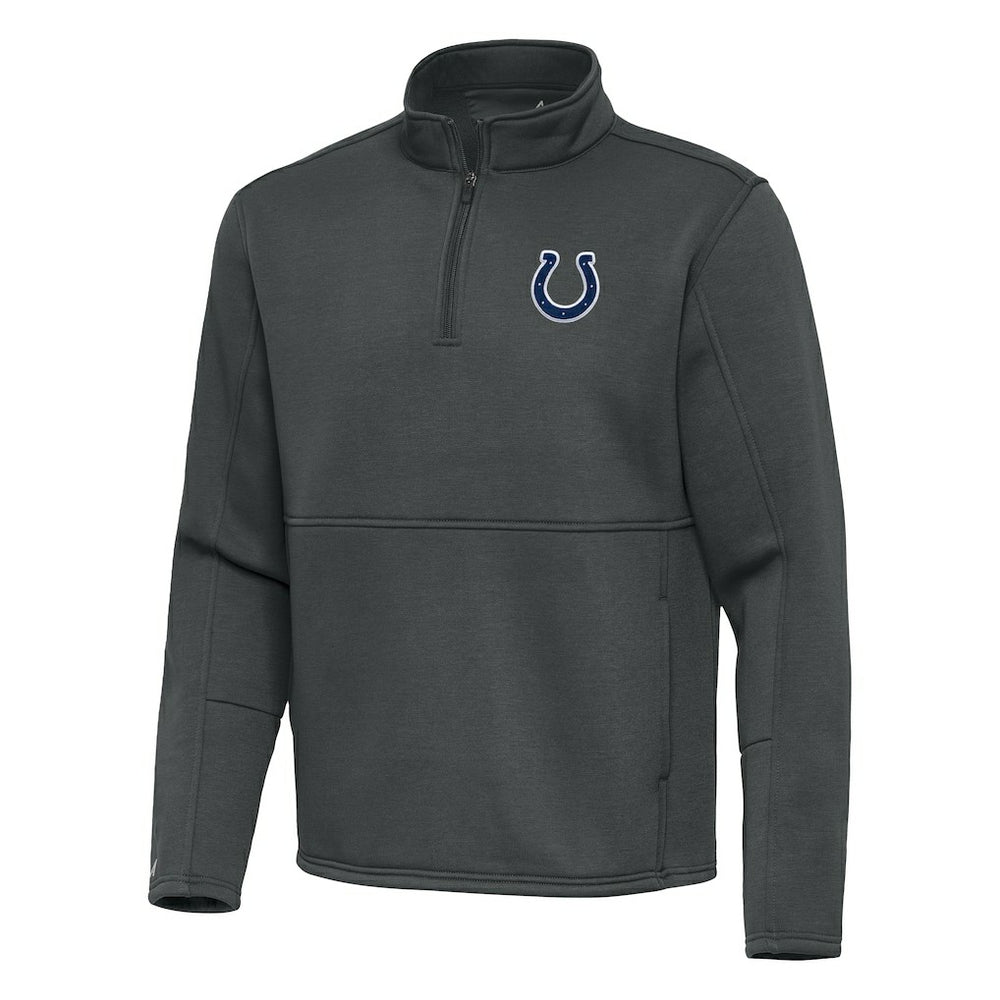 Indianapolis Colts Antigua Twist Quarter-Zip Pullover Jacket - Pewter discount