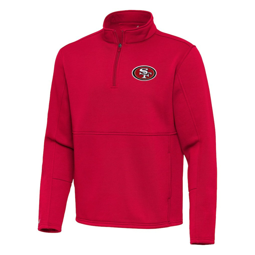 San Francisco 49ers Antigua Twist Quarter-Zip Pullover Jacket - Red outlet