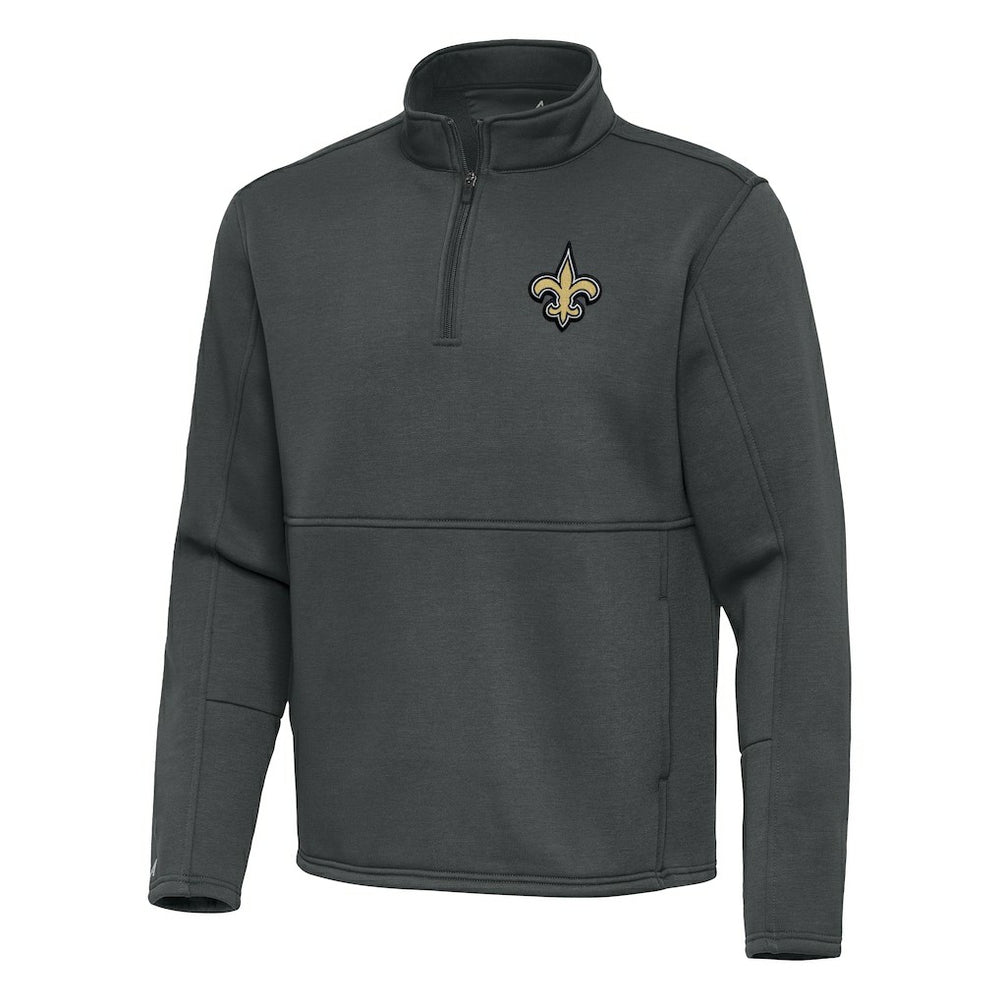 New Orleans Saints Antigua Twist Quarter-Zip Pullover Jacket - Pewter outlet
