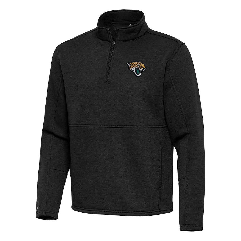 Jacksonville Jaguars Antigua Twist Quarter-Zip Pullover Jacket - Black sale