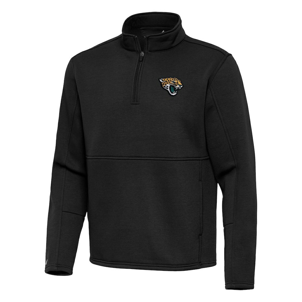 Jacksonville Jaguars Antigua Twist Quarter-Zip Pullover Jacket - Black sale