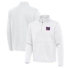 New York Giants Antigua Twist Quarter-Zip Pullover Jacket - White outlet