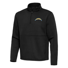 Los Angeles Chargers Antigua Twist Quarter-Zip Pullover Jacket - Black outlet