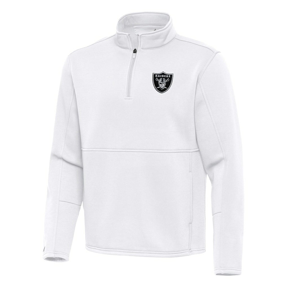 Las Vegas Raiders Antigua Twist Quarter-Zip Pullover Jacket - White online