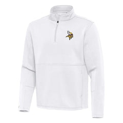 Minnesota Vikings Antigua Twist Quarter-Zip Pullover Jacket - White sale