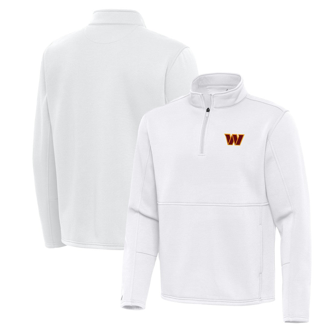 Washington Commanders Antigua Twist Quarter-Zip Pullover Jacket - White online