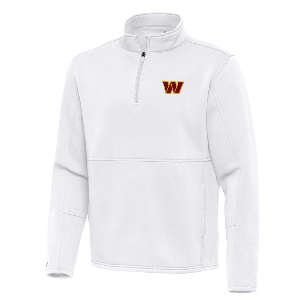 Washington Commanders Antigua Twist Quarter-Zip Pullover Jacket - White online