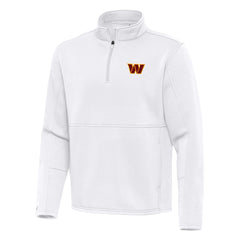 Washington Commanders Antigua Twist Quarter-Zip Pullover Jacket - White online
