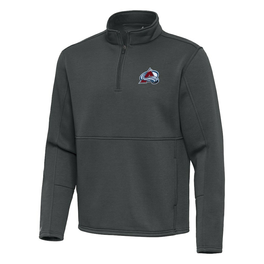 Colorado Avalanche Antigua Twist Quarter-Zip Pullover Jacket - Silver Pullover