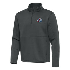 Colorado Avalanche Antigua Twist Quarter-Zip Pullover Jacket - Silver Pullover