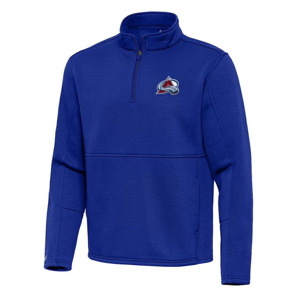 Colorado Avalanche Antigua Twist Quarter-Zip Pullover Jacket - Navy Pullover