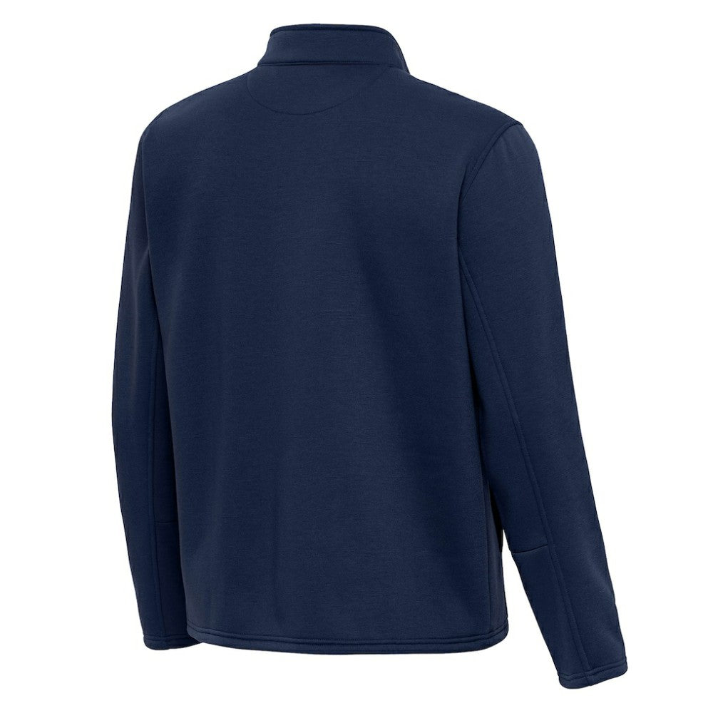 Columbus Blue Jackets Antigua Twist Quarter-Zip Pullover Jacket - Navy Pullover