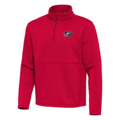Columbus Blue Jackets Antigua Twist Quarter-Zip Pullover Jacket - Red Pullover