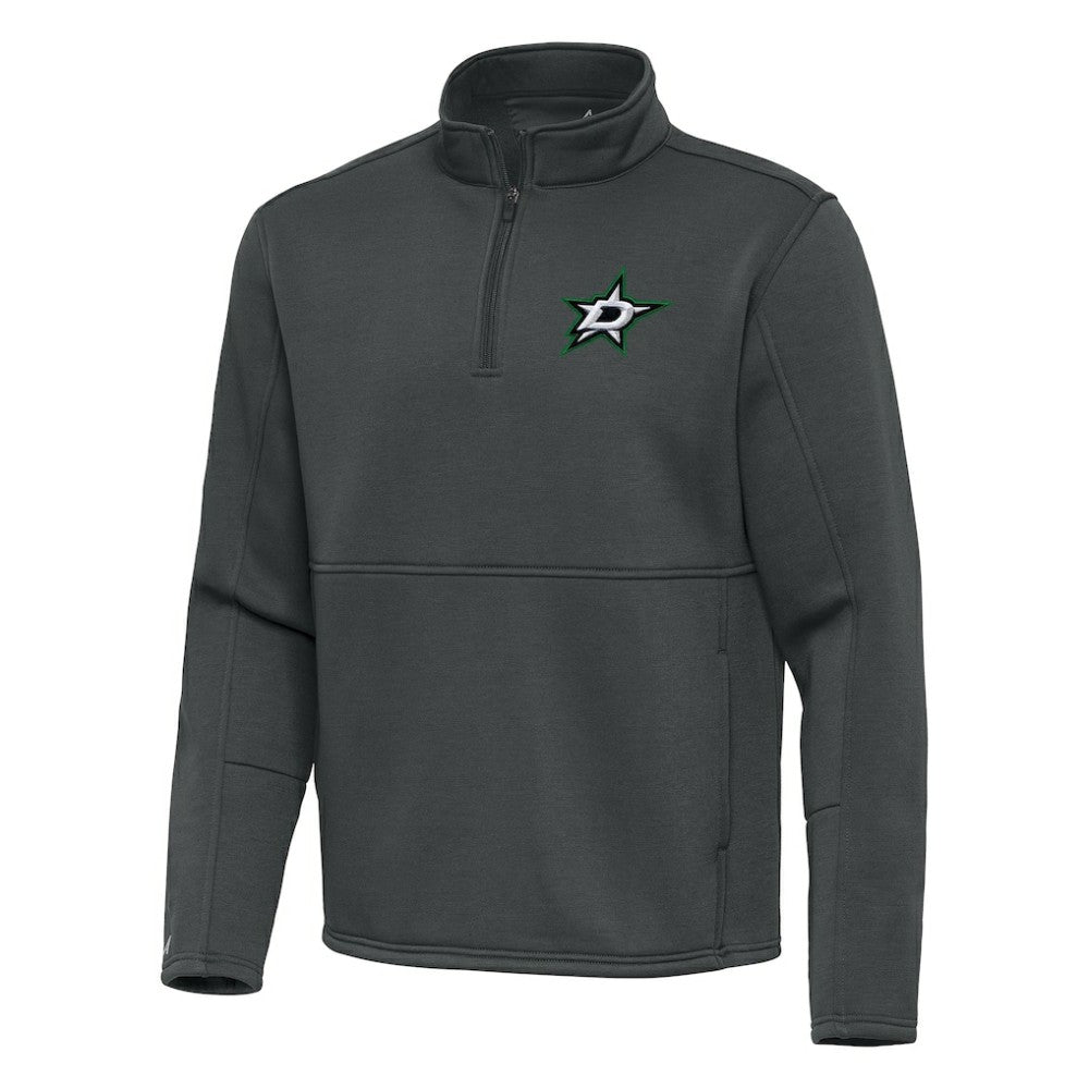 Dallas Stars Antigua Twist Quarter-Zip Pullover Jacket - Silver Pullover