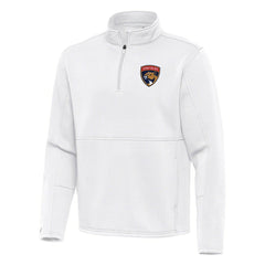 Florida Panthers Antigua Twist Quarter-Zip Pullover Jacket - White Pullover