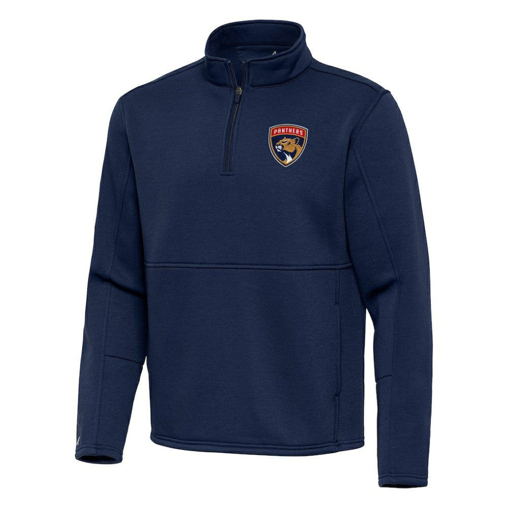 Florida Panthers Antigua Twist Quarter-Zip Pullover Jacket - Navy Pullover