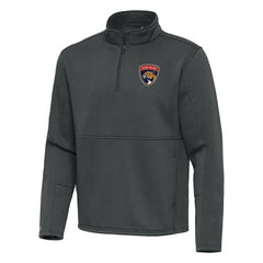 Florida Panthers Antigua Twist Quarter-Zip Pullover Jacket - Pewter Pullover