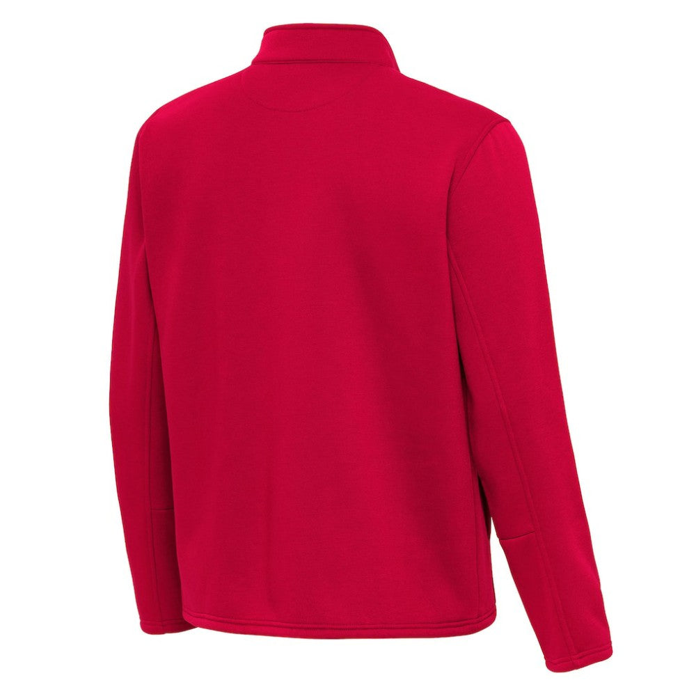 New Jersey Devils Antigua Twist Quarter-Zip Pullover Jacket - Red Jerseys