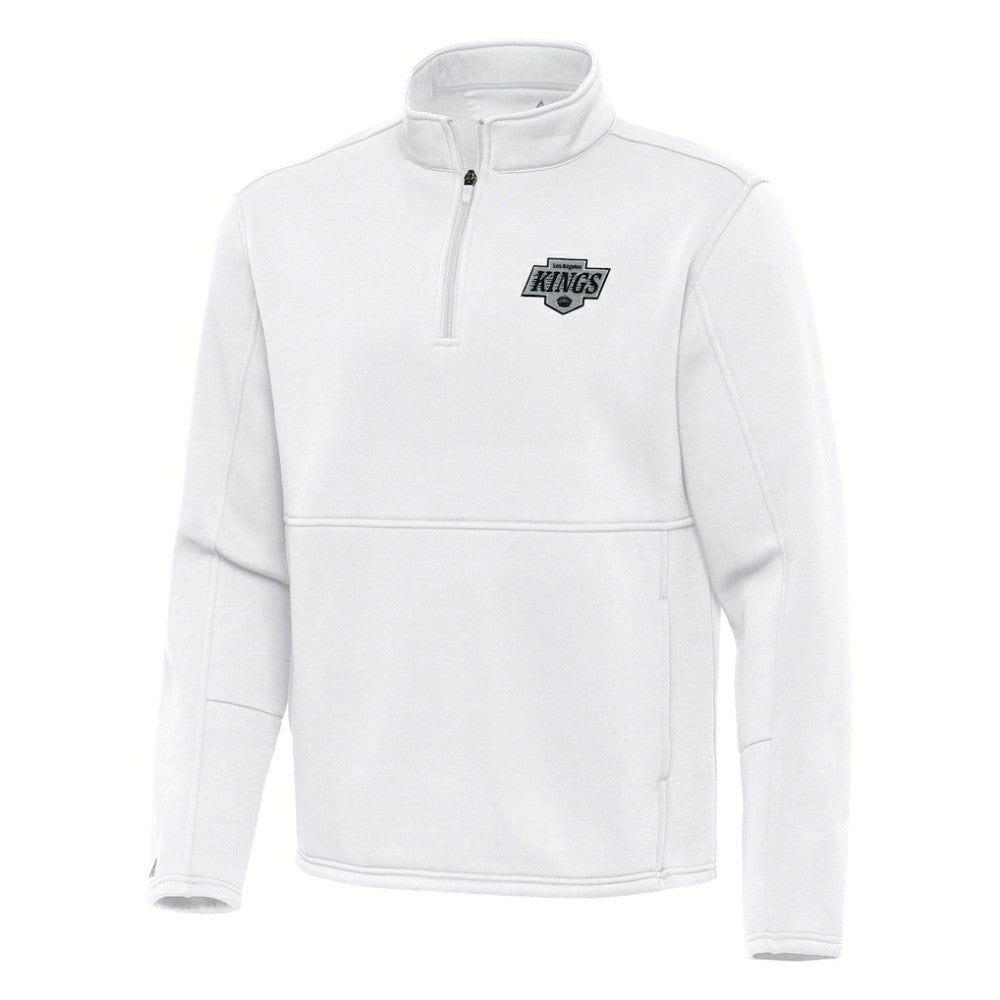 Los Angeles Kings Antigua Twist Quarter-Zip Pullover Jacket - White Pullover