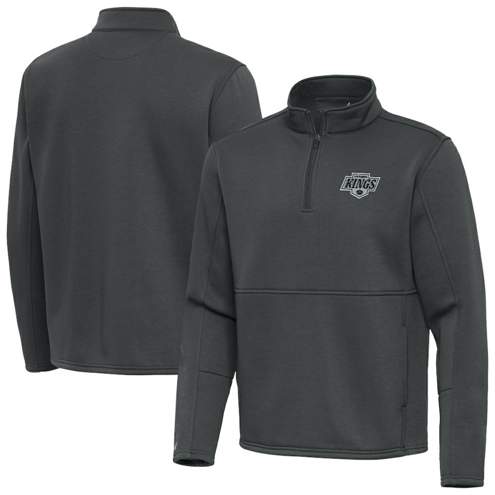 Los Angeles Kings Antigua Twist Quarter-Zip Pullover Jacket - Silver Pullover