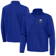 Buffalo Sabres Antigua Twist Quarter-Zip Pullover Jacket - Royal Pullover