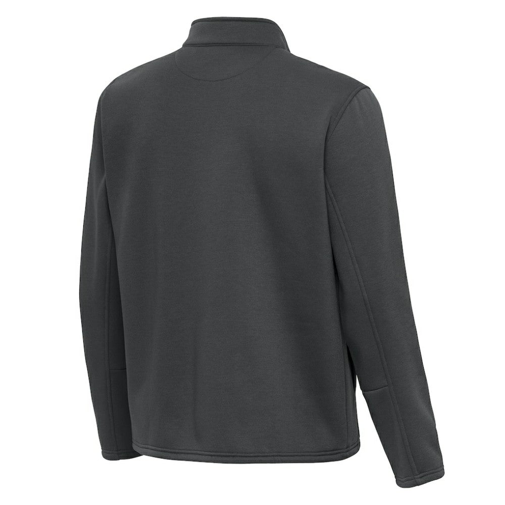 Pittsburgh Penguins Antigua Twist Quarter-Zip Pullover Jacket - Pewter Pullover