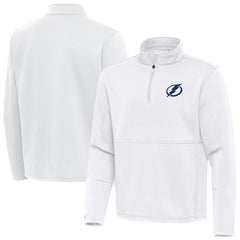 Tampa Bay Lightning Antigua Twist Quarter-Zip Pullover Jacket - White Pullover