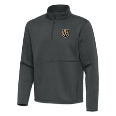 Vegas Golden Knights Antigua Twist Quarter-Zip Pullover Jacket - Pewter Pullover