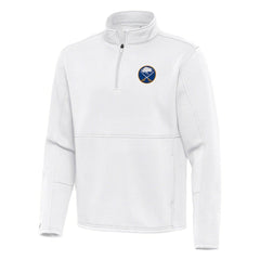 Buffalo Sabres Antigua Twist Quarter-Zip Pullover Jacket - White Pullover
